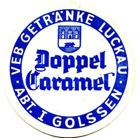 golen lds-bb veb luckau dopp rund 1a (215-doppel caramel-blau)